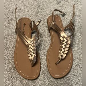 American Eagle metallic copper sandals